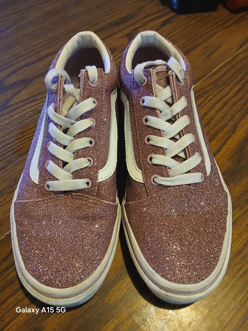 Vans Glitter Low-Top Sneakers - Rose Metallic